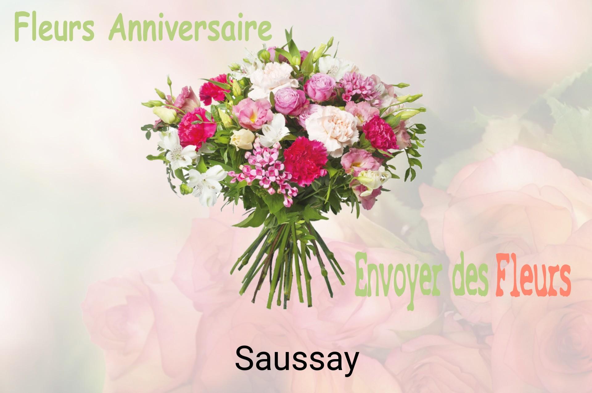 Bouquet de fleurs d’anniversaire livré à Saussay